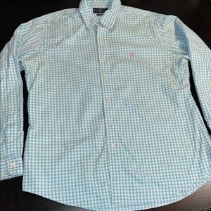 Ralph Lauren Light Blue Checkered Shirt